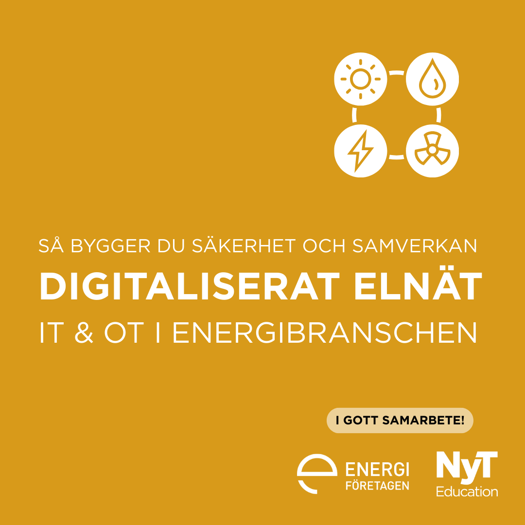Digitaliserat Elnät – så bygger du säkerhet och samverkan mellan IT & OT i energibranschen