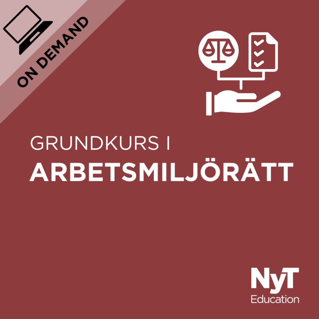 Grundkurs i arbetsmiljörätt
