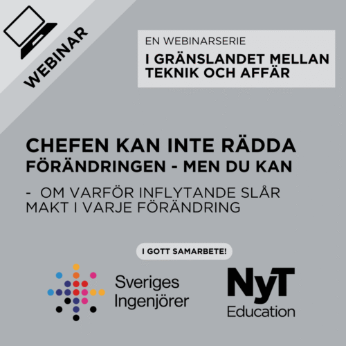 Webinar - Chefen kan inte rädda förändringen - men du kan!