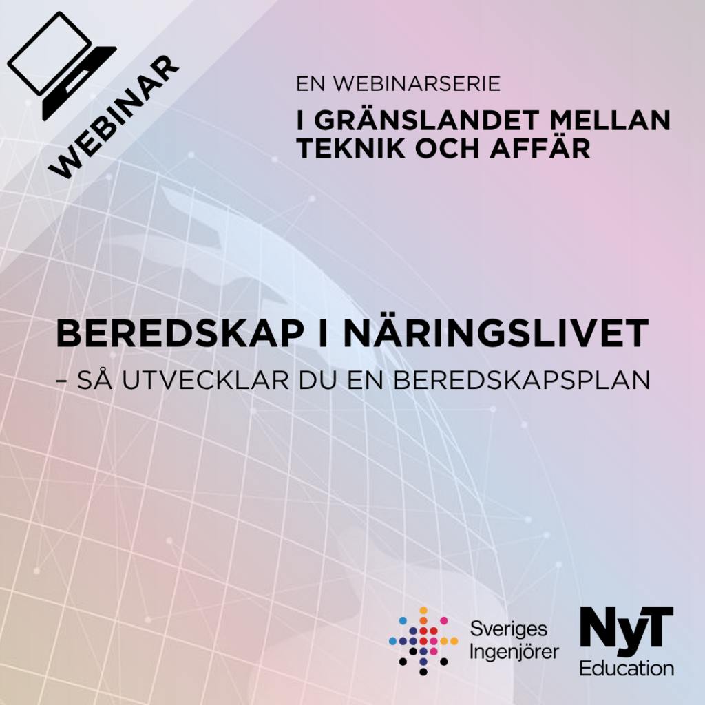 Webinar – Beredskap i näringslivet - så utvecklar du en beredskapsplan